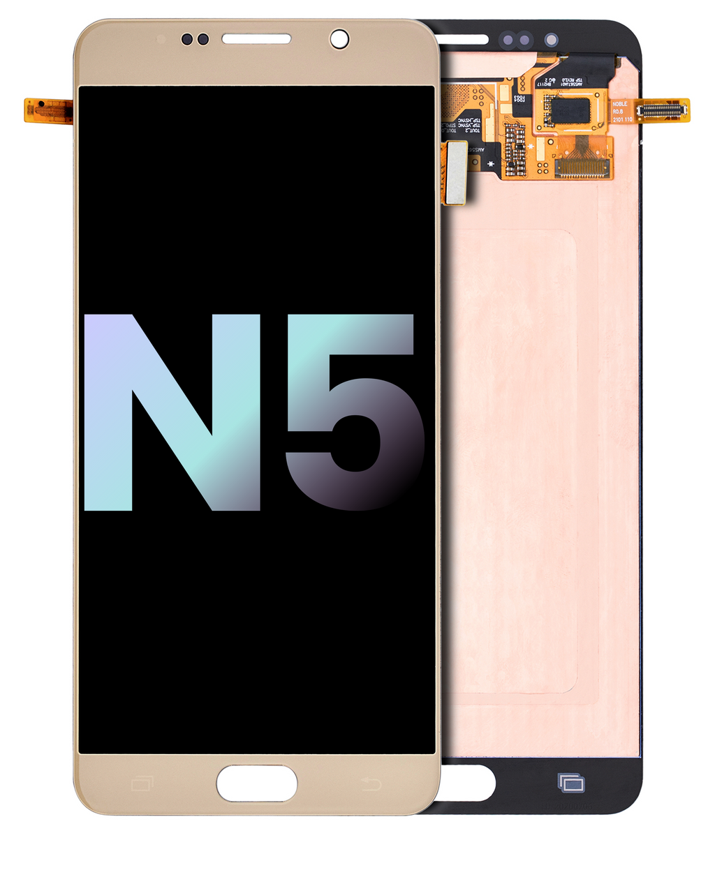 OLED-Display ohne Rahmen für Samsung Galaxy Note 5 (Service Pack) (Gold Platinum)