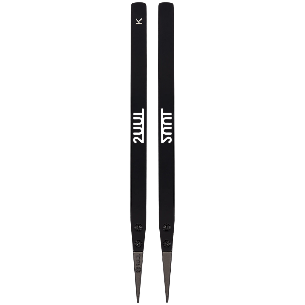 TW32 Black Flat Tip ESD-Safe Ceramic Tweezer (2UUL)