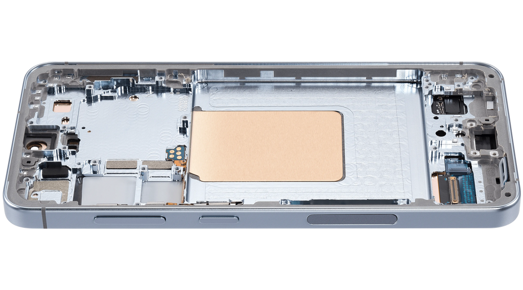 OLED-Display mit Rahmen für Samsung Galaxy S24 5G (US & Internationale Version) (Aftermarket Plus) (Sapphire Blue)