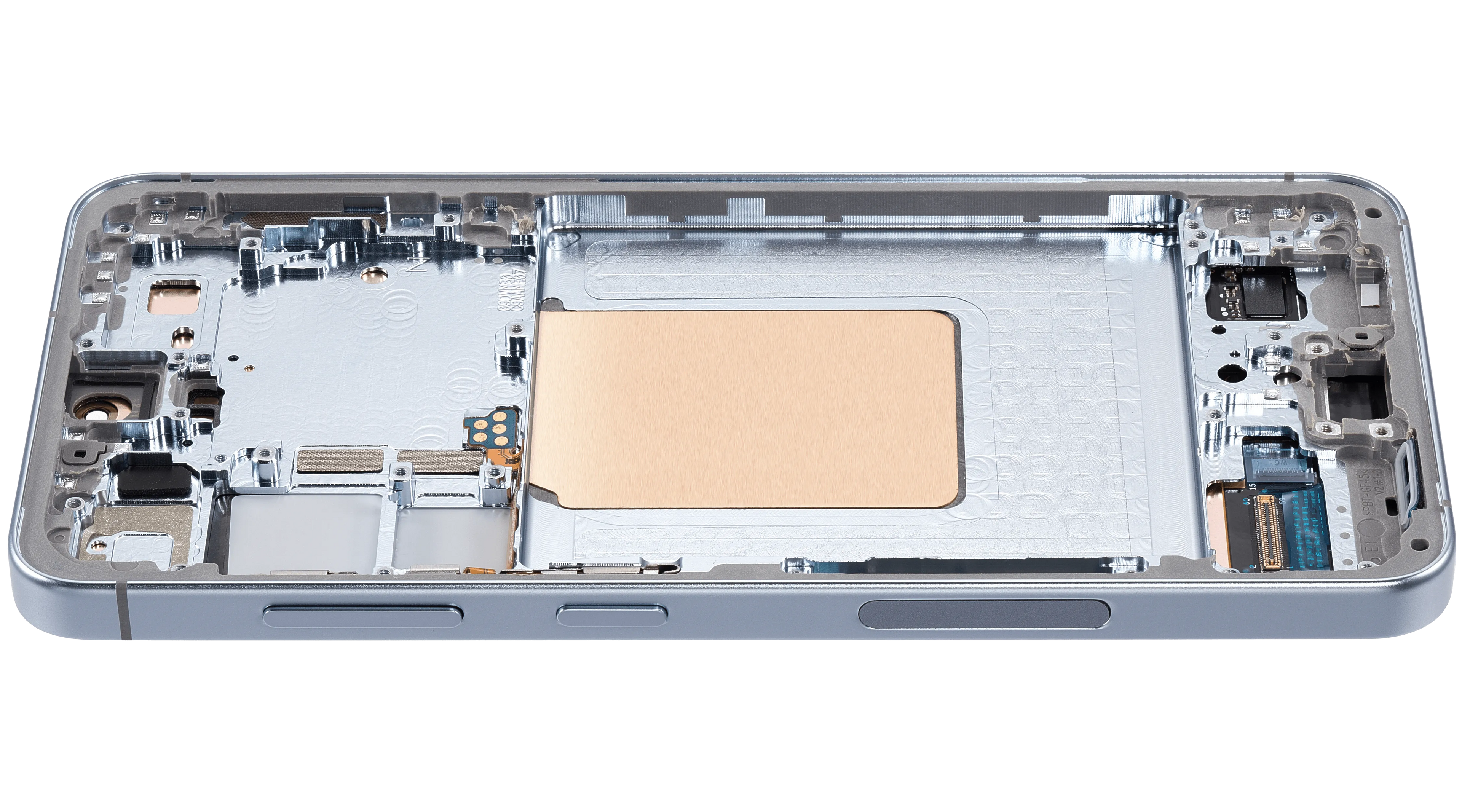 OLED-Display mit Rahmen für Samsung Galaxy S24 5G (US & Internationale Version) (Aftermarket Plus) (Sapphire Blue)