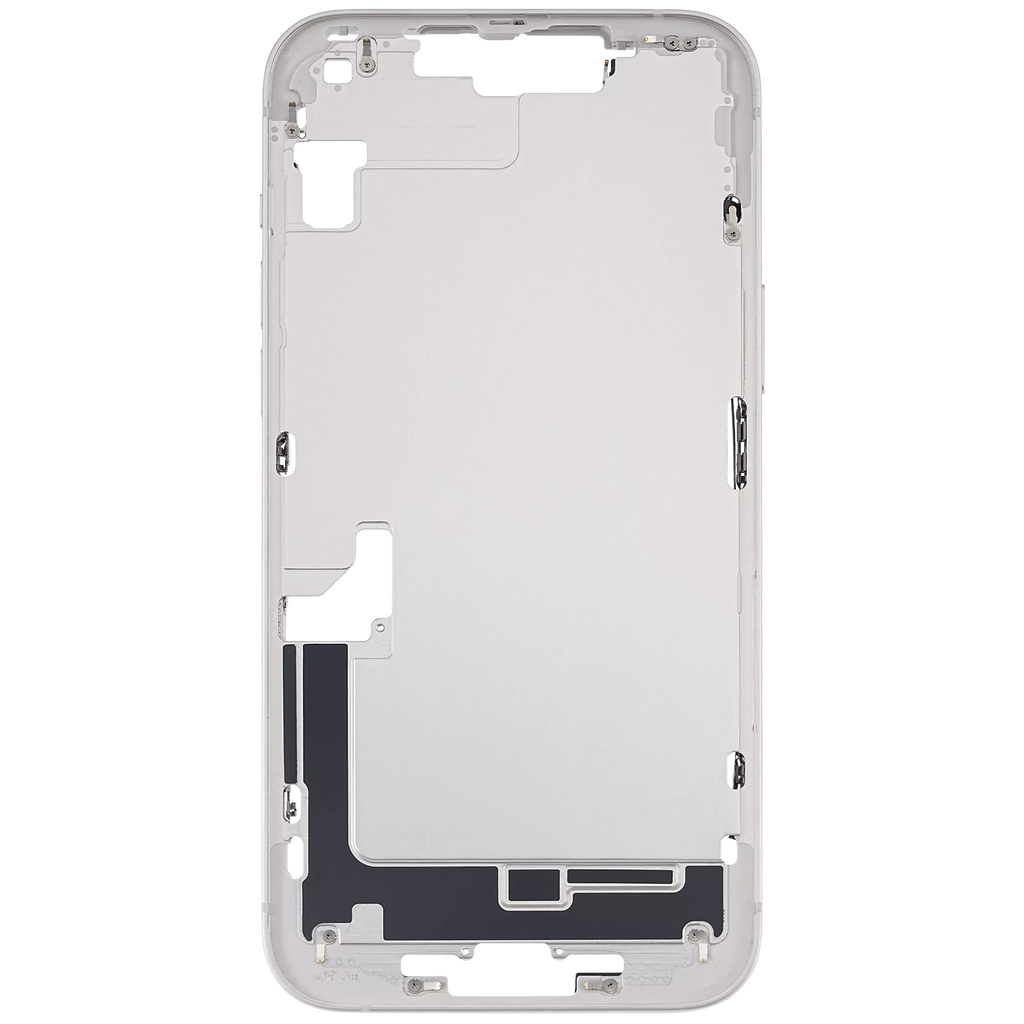 Midframe/Rahmen mit Small Parts für iPhone 14 Plus (US-Version) (gebrauchter OEM-Ausbau, Qualität C) (Starlight)