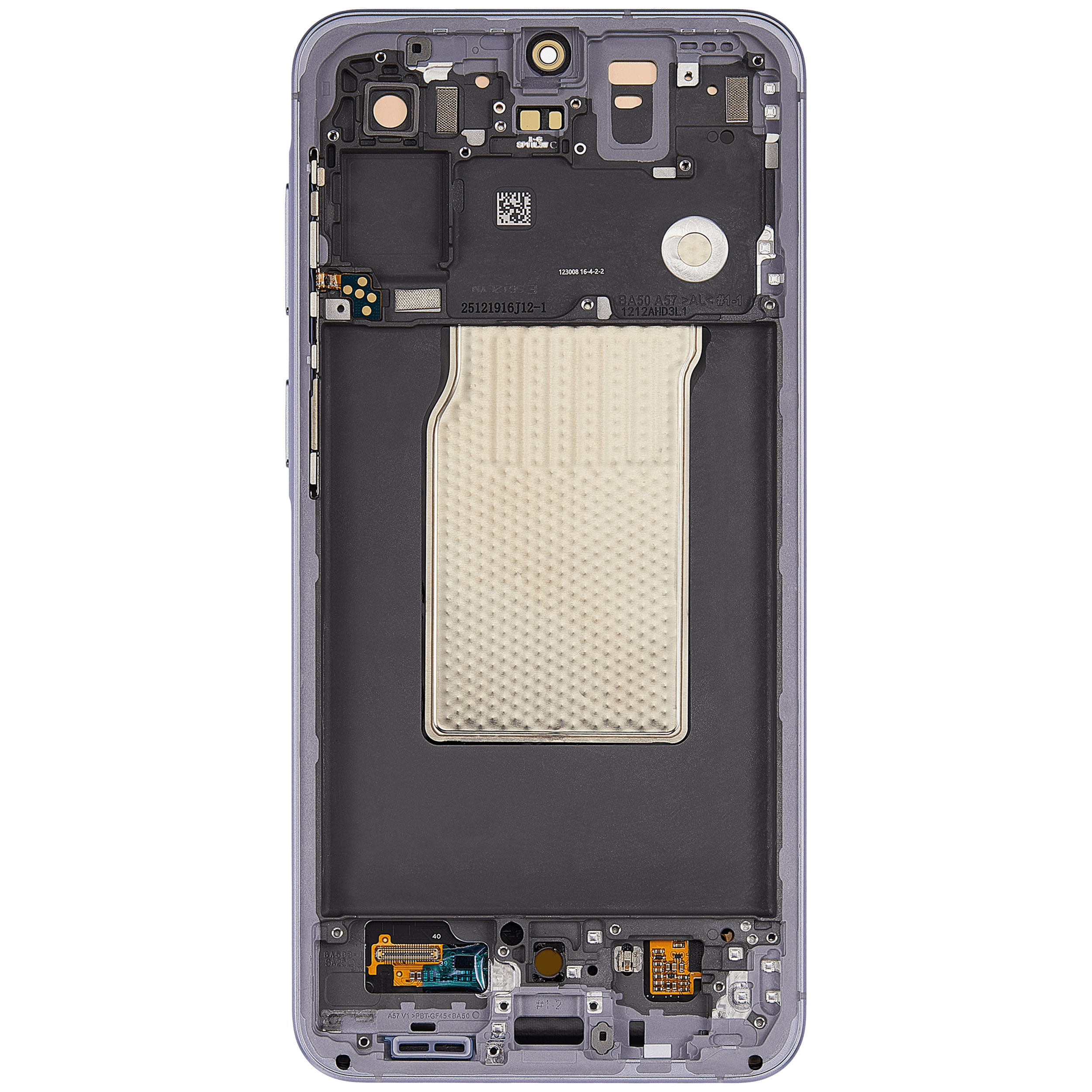 OLED-Display mit Rahmen für Samsung Galaxy A57 5G (A576 / 2026) (Refurbished) (Lilac)