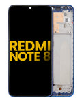 LCD Display with Frame for Xiaomi Redmi Note 8 / Redmi Note 8 (2021) (Aftermarket Plus) (Neptune Blue)