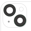 Rear Camera Lens with Holder and Frame for iPhone 13/13 Mini (2-Piece) (Aftermarket Plus) (Green)
