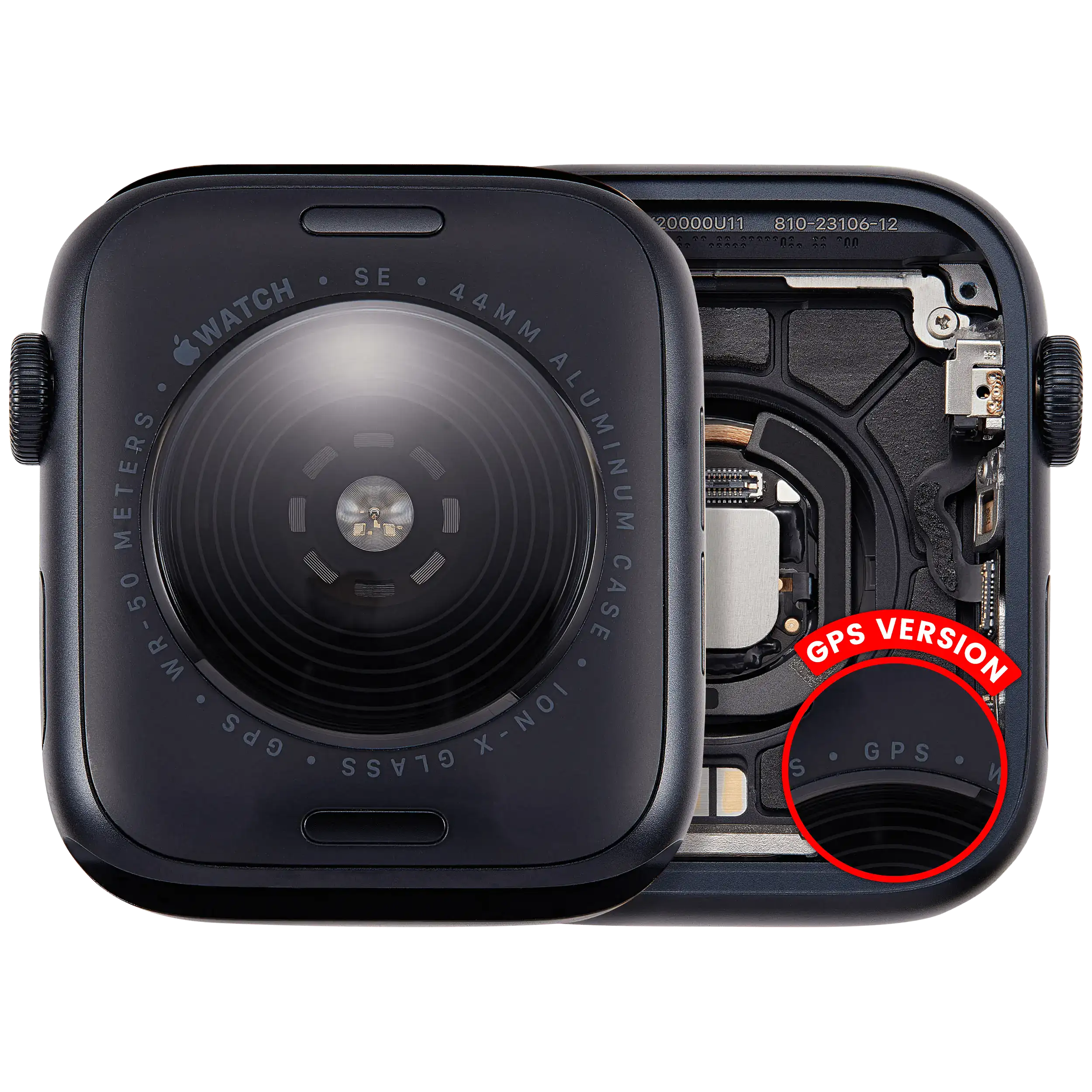 Backcover/Rahmen für Watch Series SE 3rd (44MM) (gebrauchter OEM-Ausbau, Qualität A) (GPS Version) (Aluminum / Midnight)