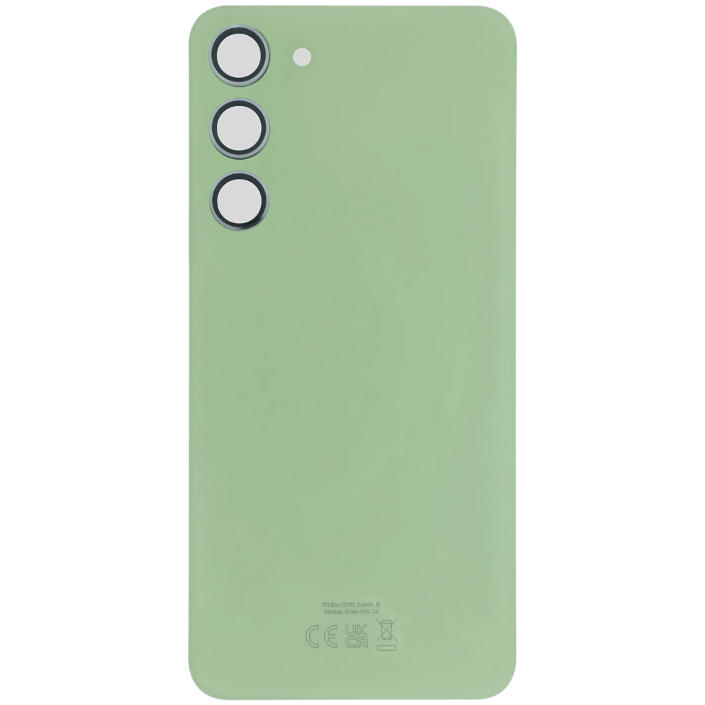 Backcover Glass mit Camera Lens Compatible für Samsung Galaxy S23 Plus (S916B) (Service Pack) (Lime)