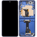 Inner OLED-Display mit Rahmen Compatible für Samsung Galaxy Z Flip 7 5G (US-Version) (Refurbished) (Blue Shadow)
