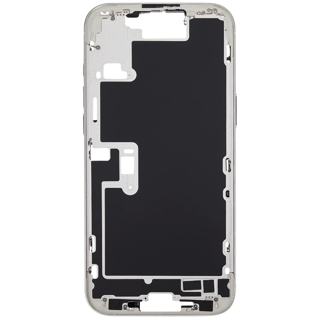 Midframe/Rahmen mit Power And Volume Button für iPhone 16 Pro Max (US-Version) (Aftermarket Plus) (Weiß Titanium)