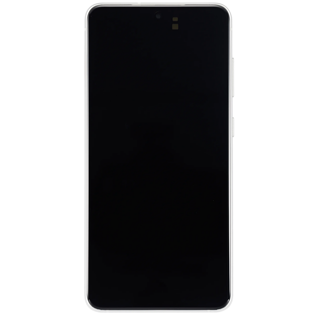 OLED-Display mit Rahmen für Samsung Galaxy S21 FE 5G (US & Internationale Version) (Aftermarket Plus) (120Hz) (Olive Green)