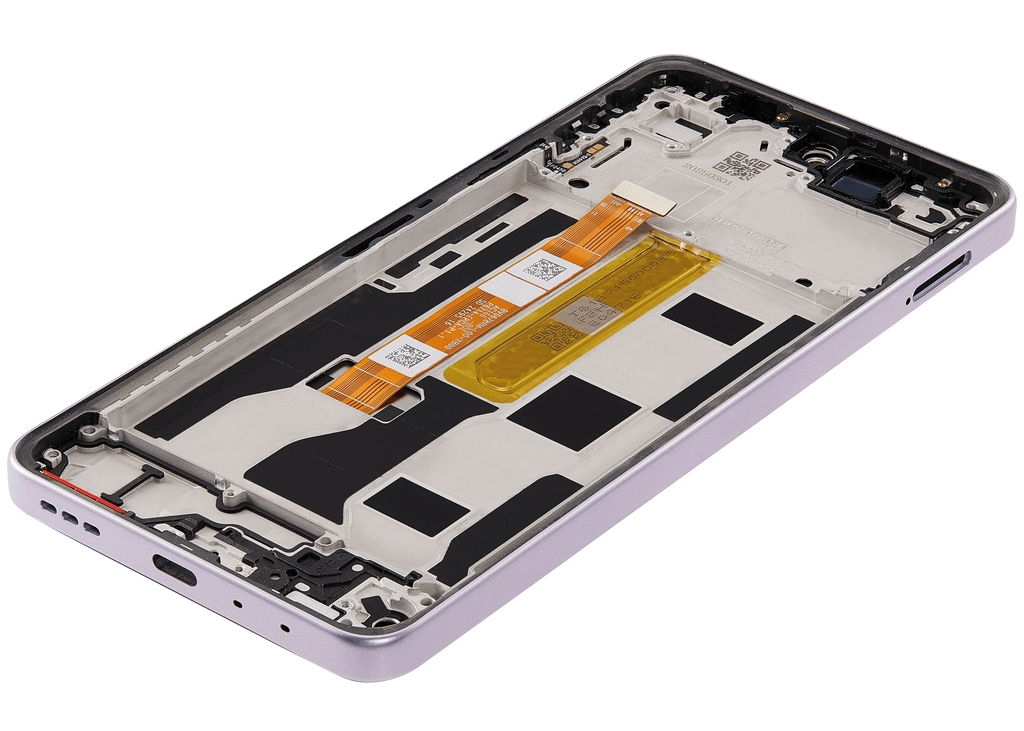 LCD-Display mit Rahmen Compatible für OPPO A5 Pro 5G (Refurbished) (Flower Pink)