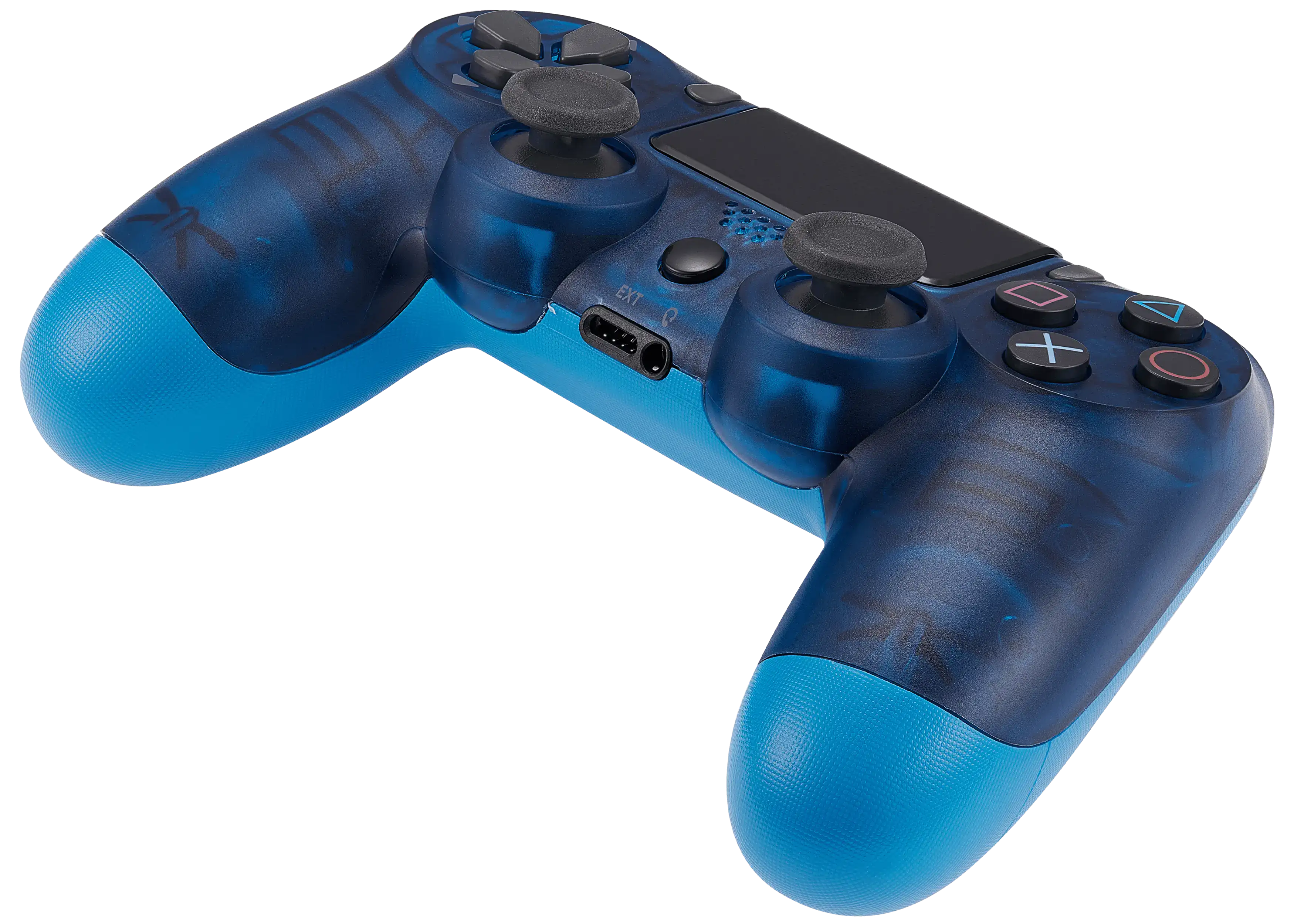 DoubleShock 4 Wired Controller für Playstation 4 (Crystal Blue)