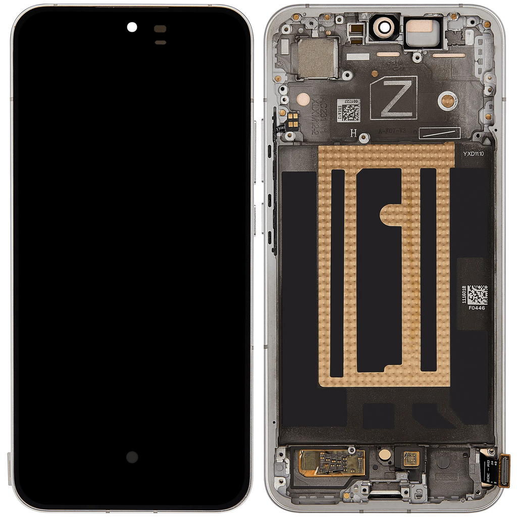 OLED-Display mit Rahmen für OPPO Reno 13 (Refurbished) (Plume White)