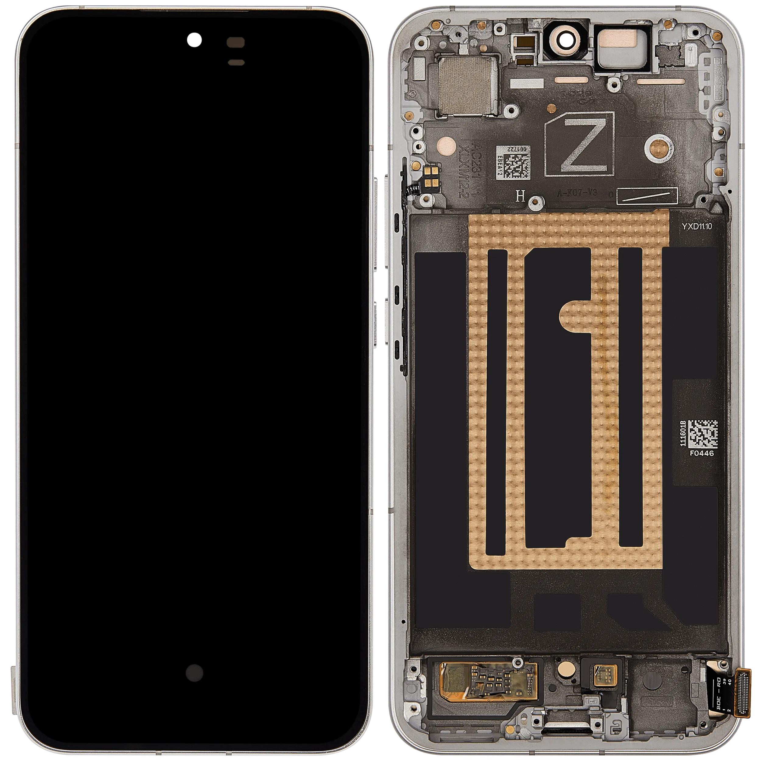 OLED-Display mit Rahmen für OPPO Reno 13 (Refurbished) (Plume White)