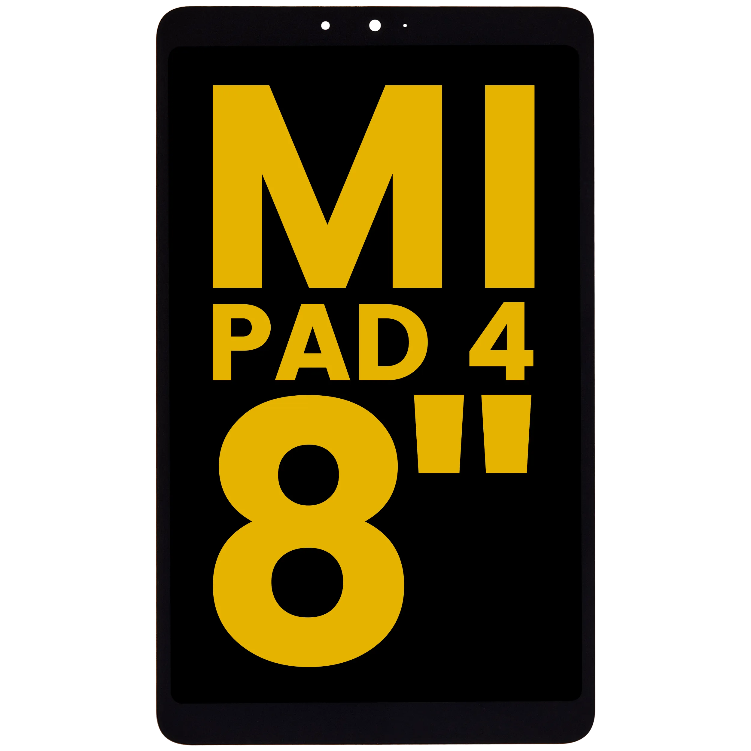 LCD-Display ohne Rahmen Compatible für Xiaomi Mi Pad 4 8'' (Refurbished) (Schwarz)