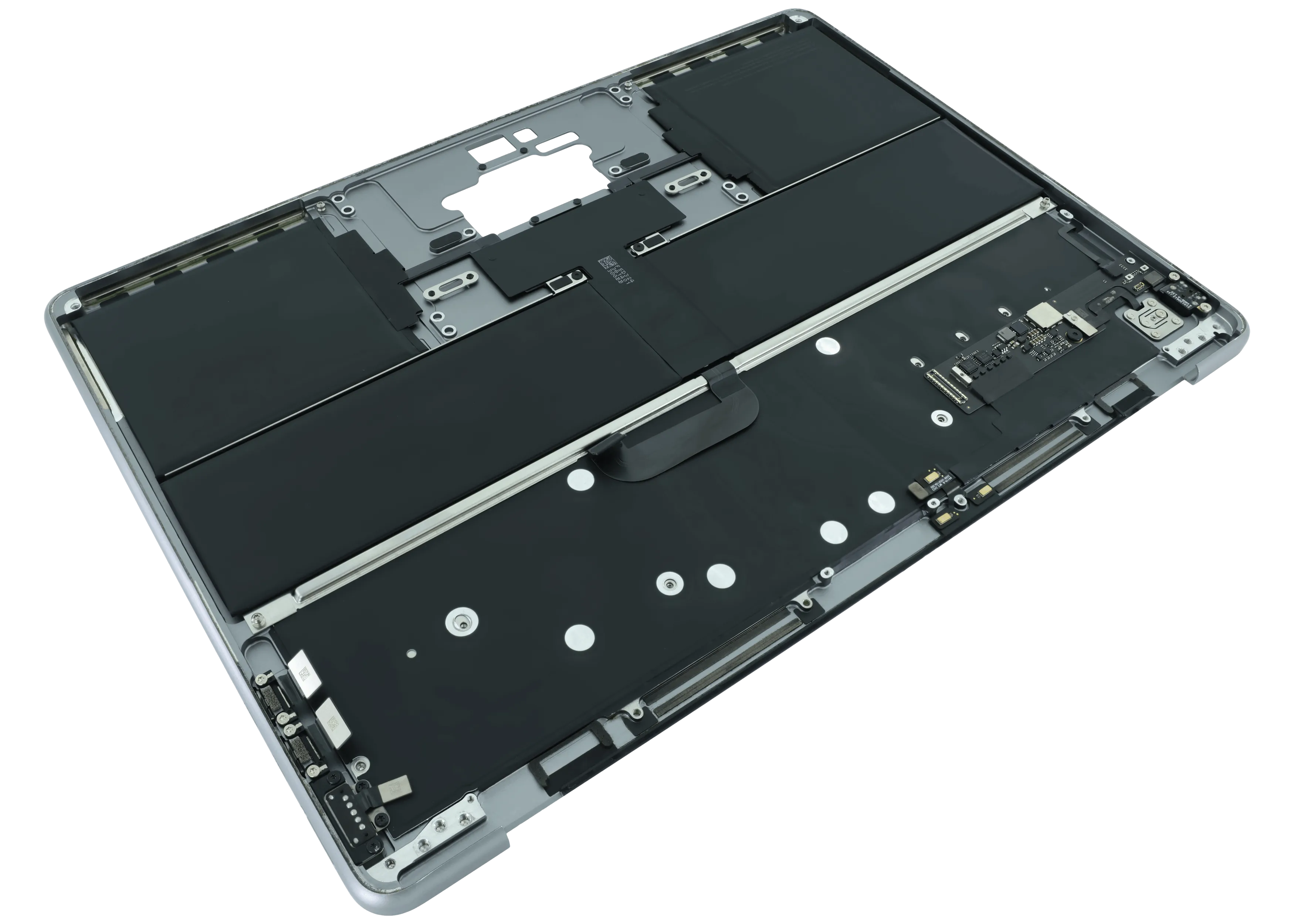 Top Case mit Keyboard (ANSI US) für MacBook Air 13" A2681 (2022) (gebrauchter OEM-Ausbau, Qualität B) (Space Grau)