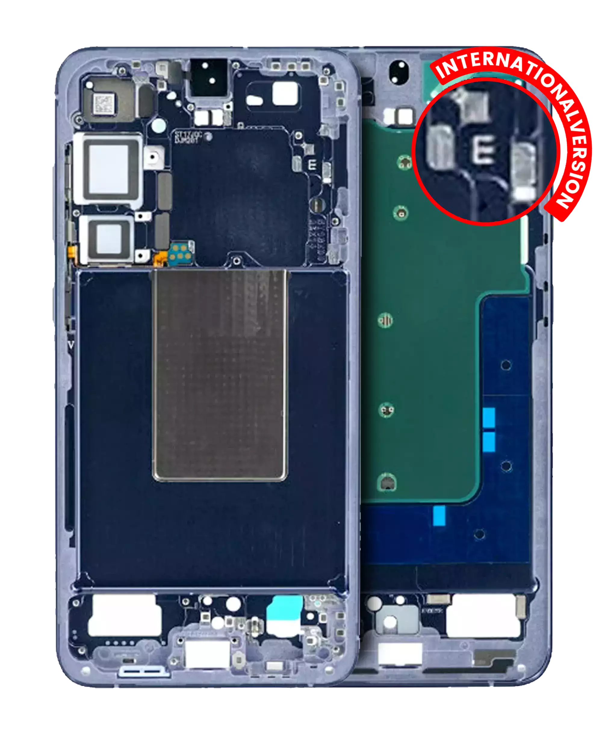 Midframe/Rahmen für Samsung Galaxy S24 Plus 5G (Internationale Version) (Service Pack) (Cobalt Violet)