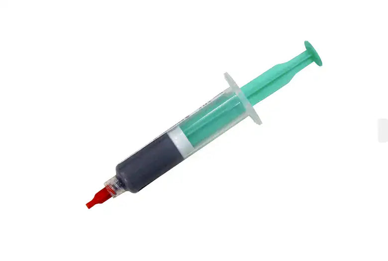 Medium Temp Solder Paste Sn63/Pb37 (183°C) 35g Syringe mit Plunger & Blunt Needle Tip Smooth Flow / Low Residue Flux für PCB SMD BGA Rework & Electronics Repair (PolarTronix)