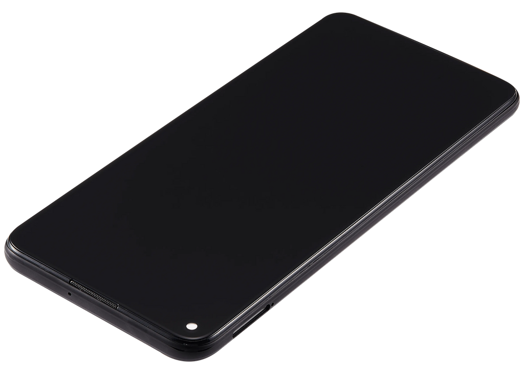 LCD-Display mit Rahmen für Huawei Nova 7 SE (2020) (Refurbished) (Schwarz)