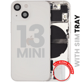 Backcover/Rahmen mit Small Parts für iPhone 13 Mini (EU / Global Version) (gebrauchter OEM-Ausbau, Qualität B) (Starlight)