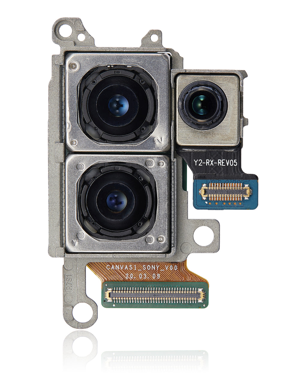Back Camera Module (Wide & Telephoto & Depthvision) für Samsung Galaxy S20 Plus / 5G (US-Version) (gebrauchter OEM-Ausbau, Qualität B)