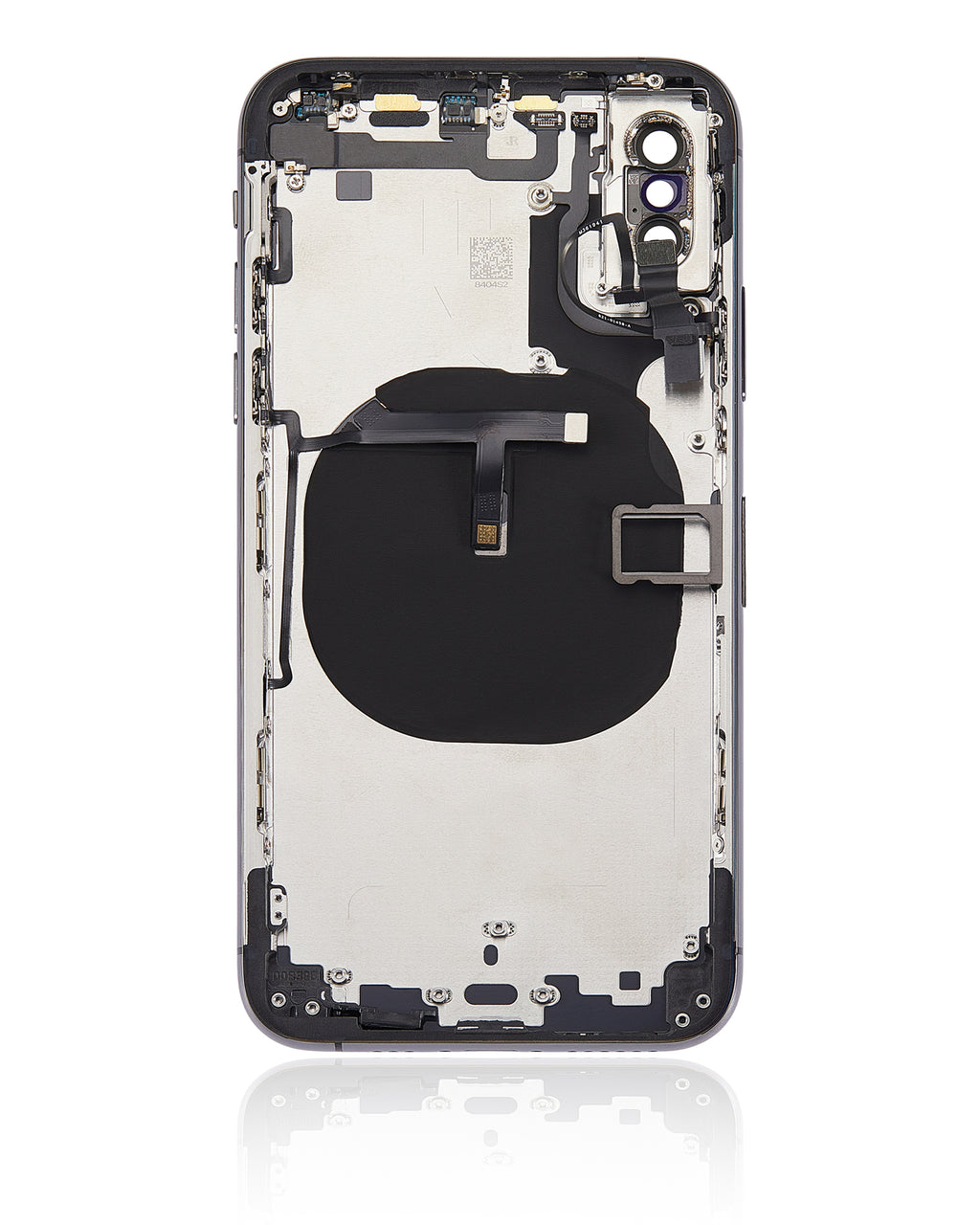 Back Cover/Frame with Pre-installed Small Parts for iPhone XS (No Logo) (Aftermarket Plus) (Space Gray)