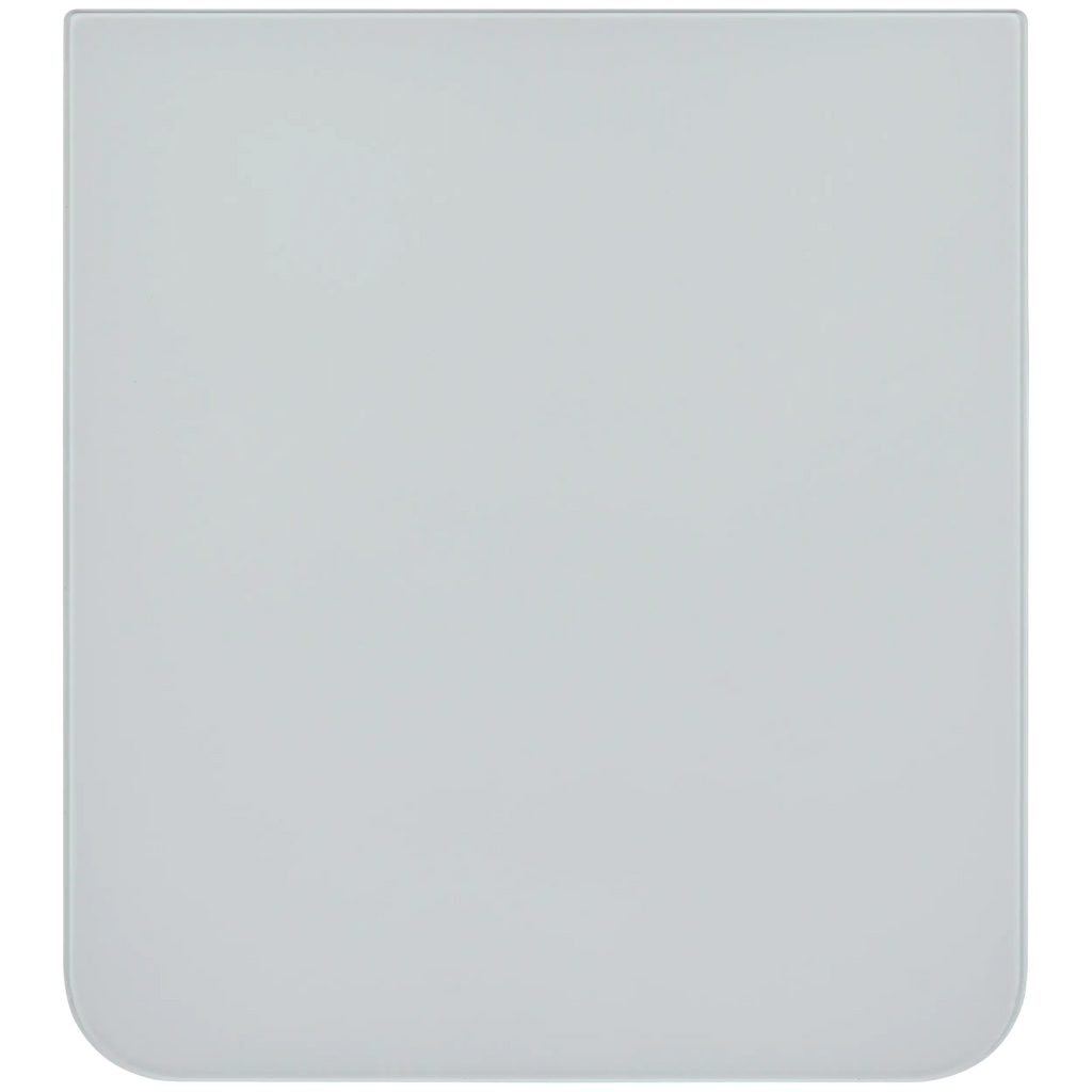 Bottom Backcover Glass für Samsung Galaxy Z Flip 7 FE 5G (F761) (ohne Logo) (Aftermarket Plus) (Weiß)