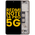 OLED-Display mit Rahmen für Xiaomi Redmi Note 14 Pro 5G (Refurb.) (Sand Gold)