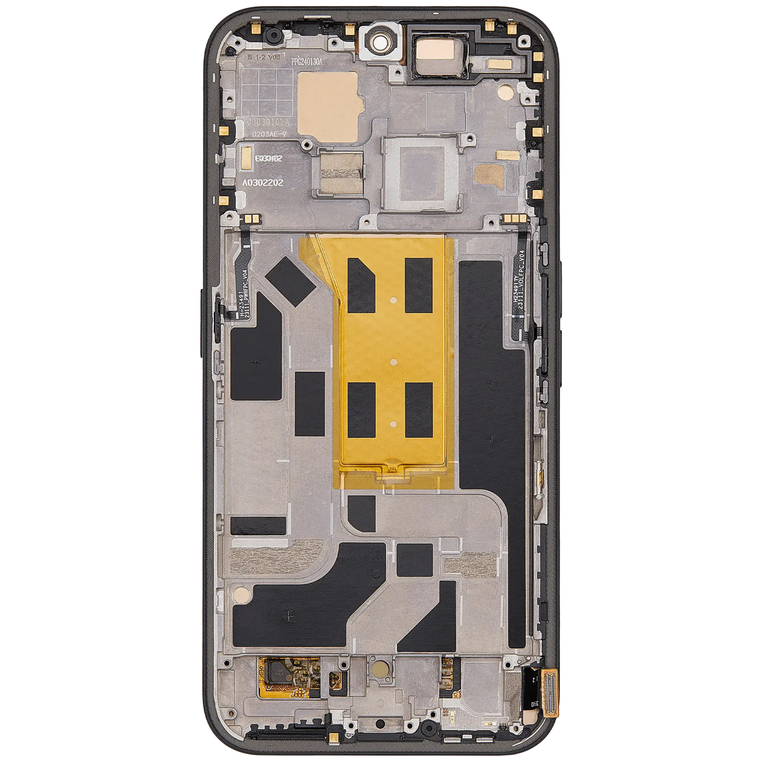 OLED-Display mit Rahmen für Nothing Phone (2a) (Refurbished) (Schwarz)