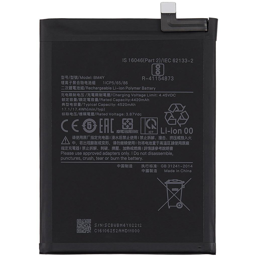 Replacement Akku für Xiaomi Poco F3 / Mi 11i 4G / Mi 11X / Mi 11X Pro / Redmi K40 / Redmi K40 Pro / Redmi K40 Pro Plus (BM4Y)