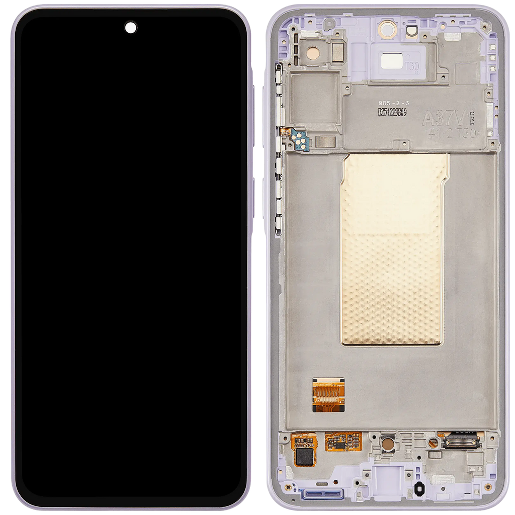 OLED-Display mit Rahmen für Samsung Galaxy A37 5G (A376 / 2026) (Refurbished) (Light Violet)
