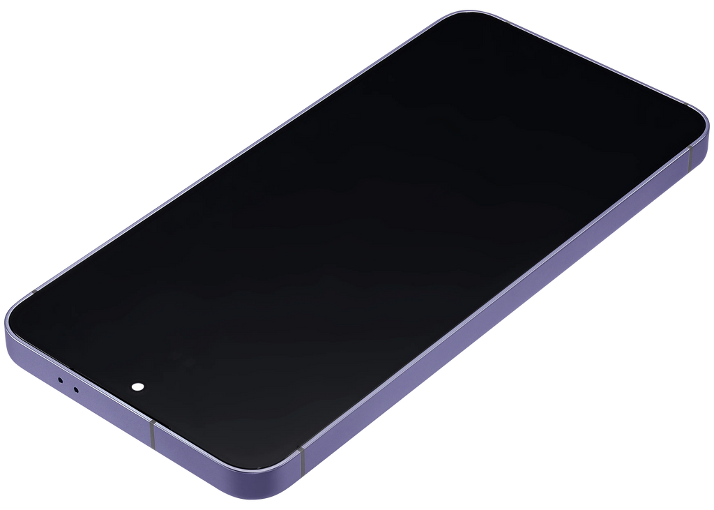 OLED-Display mit Rahmen für Samsung Galaxy S24 5G (US & Internationale Version) (Aftermarket Plus) (Cobalt Violet)