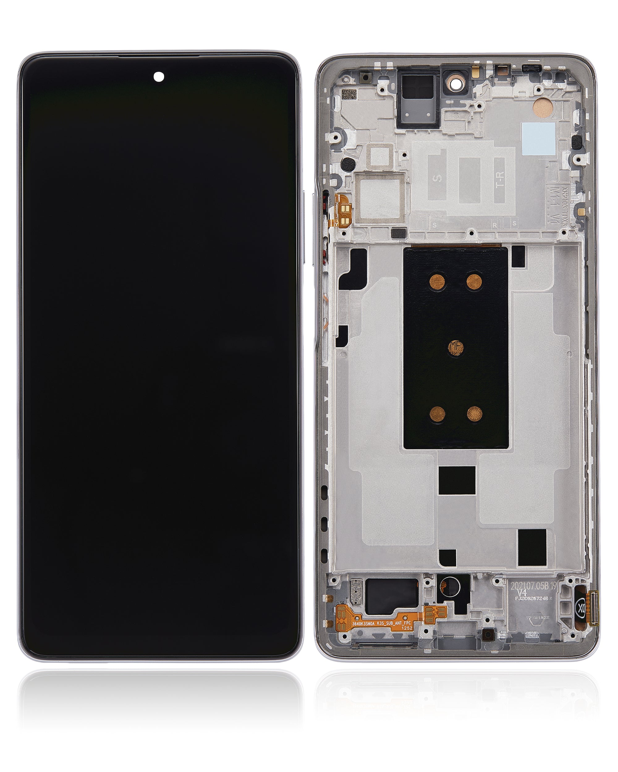 LCD-Display mit Rahmen für Xiaomi 11T (Aftermarket Incell) (Moonlight White)