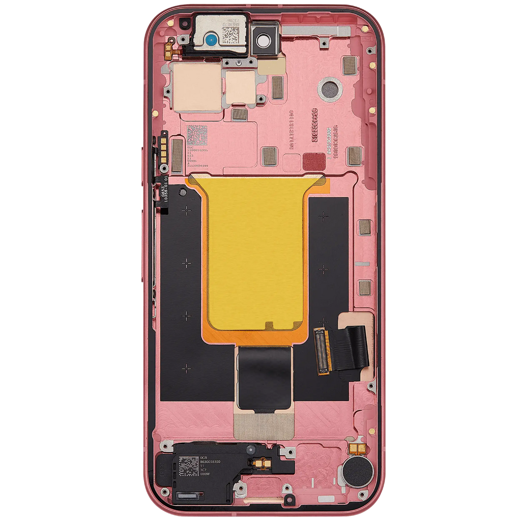 OLED-Display mit Rahmen (mit Fingerprint Sensor) für Google Pixel 9A (Refurbished) (Peony)