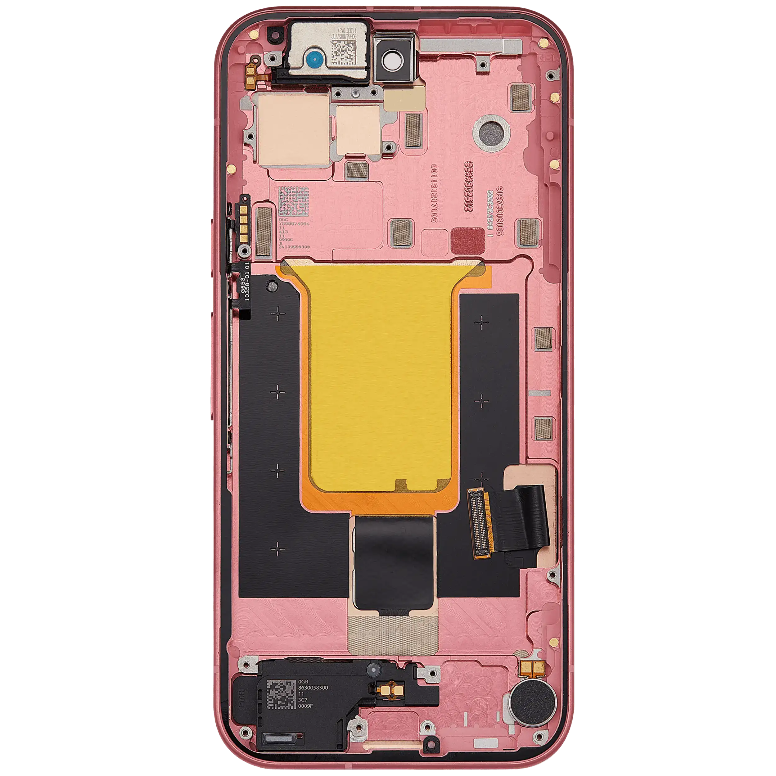 OLED-Display mit Rahmen (mit Fingerprint Sensor) für Google Pixel 9A (Refurbished) (Peony)