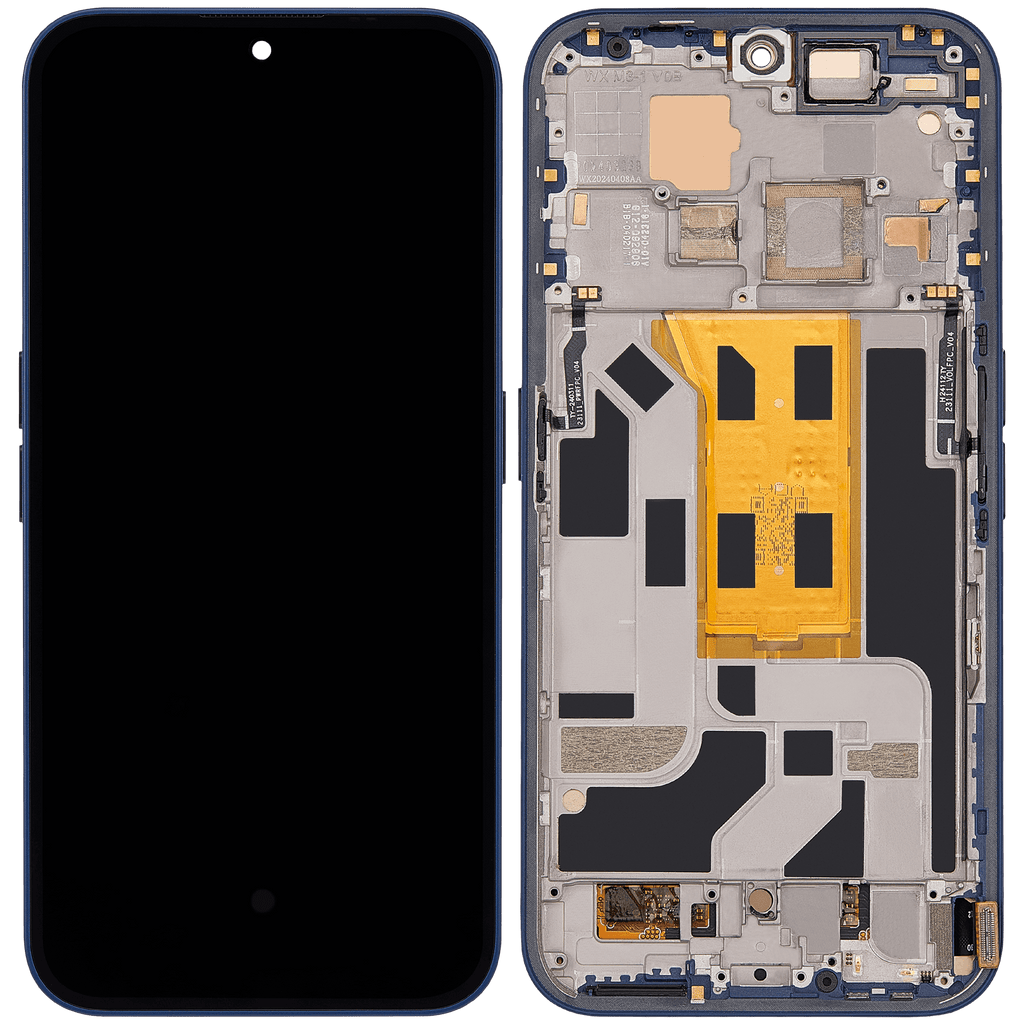 OLED-Display mit Rahmen für Nothing Phone (2a) (Refurbished) (Blau)
