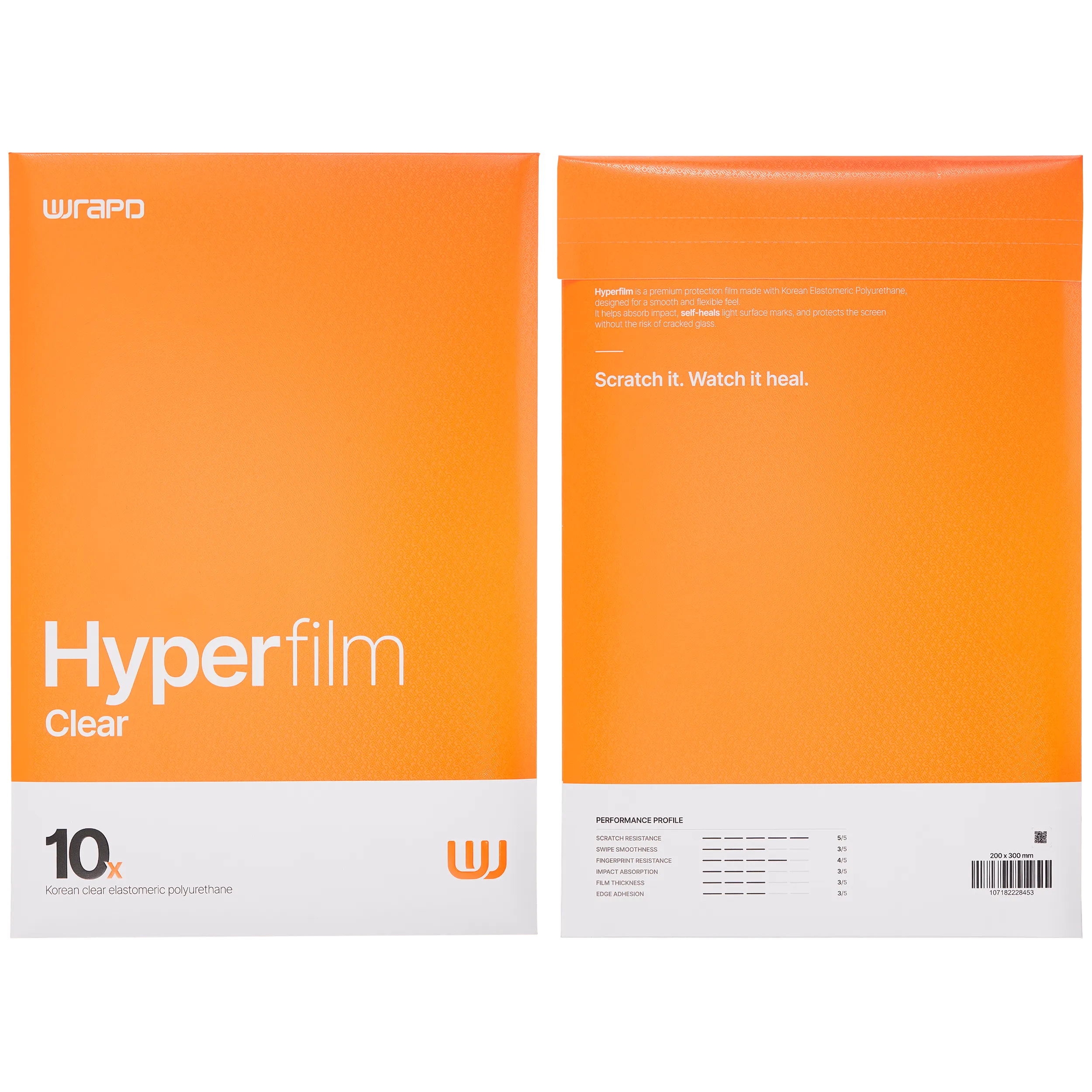 Wrapd HyperFilm - EPU Tablet Display Protector Film 11" (10 Pack) (Clear)