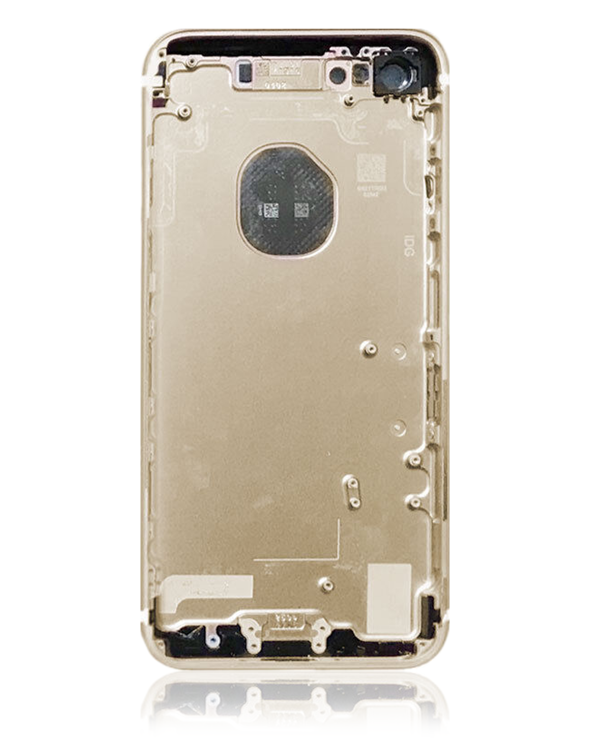 Backcover/Rahmen mit Small Parts für iPhone 7 Plus (ohne Logo) (Aftermarket Plus) (Gold)
