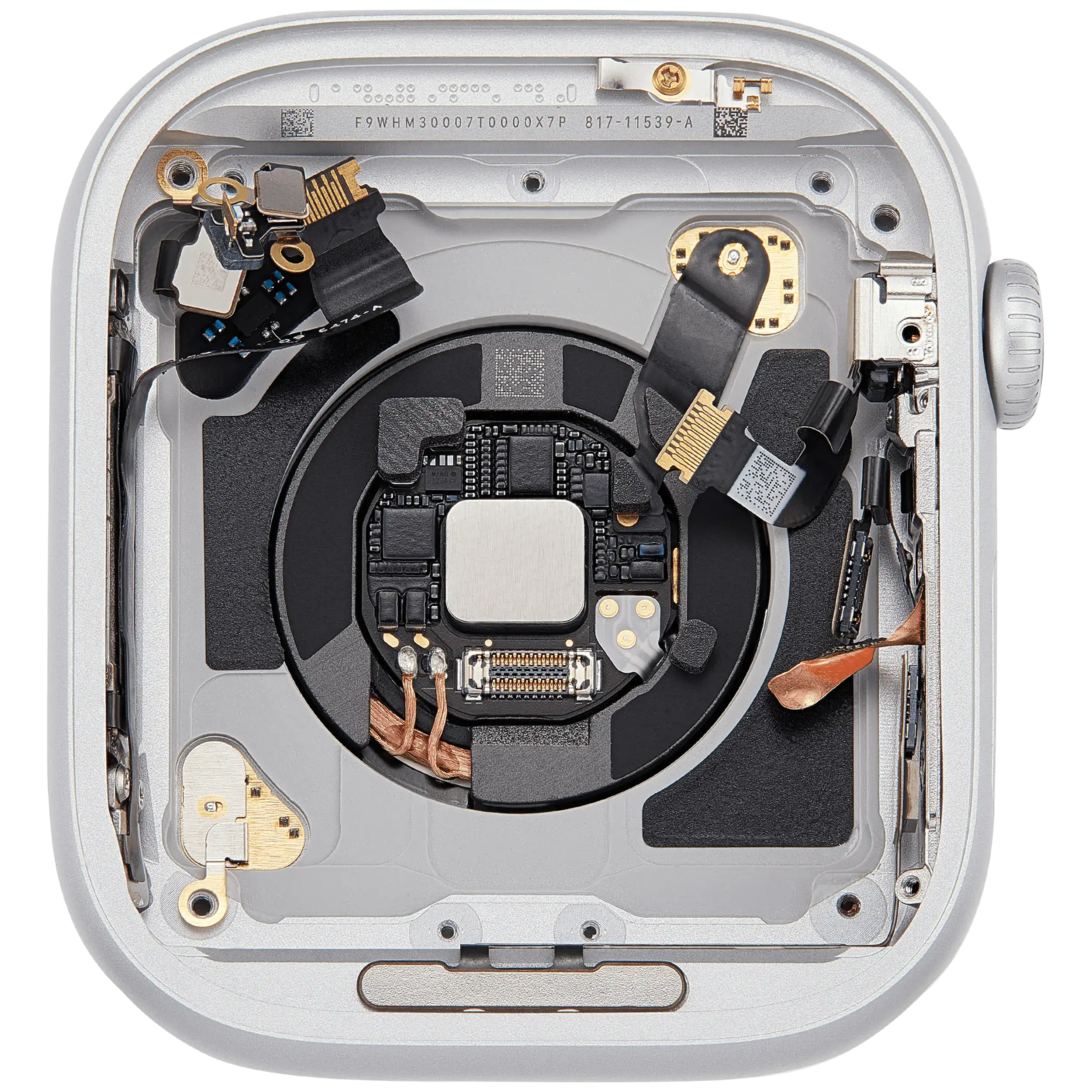 Backcover/Rahmen für Watch Series 11 (46MM) (gebrauchter OEM-Ausbau, Qualität A) (Cellular Version) (Aluminum / Silver)