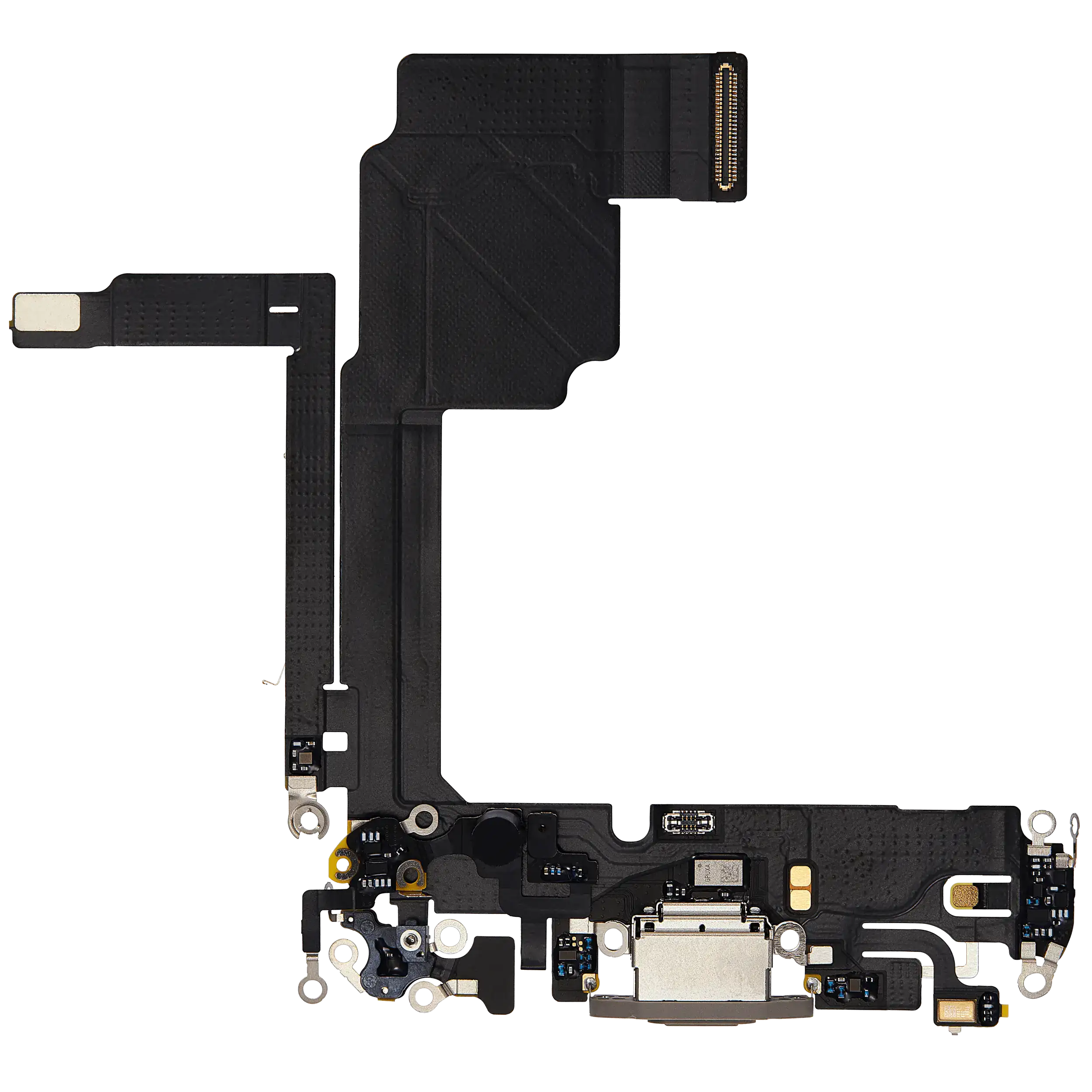 Ladebuchse Flex Cable für iPhone 15 Pro (gebrauchter OEM-Ausbau) (Natural Titanium)