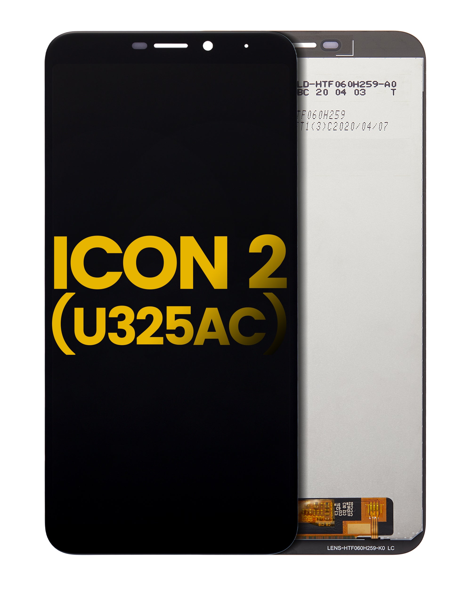 LCD-Display ohne Rahmen für Cricket Icon 2 (U325AC) (Refurbished) (Alle Farben)