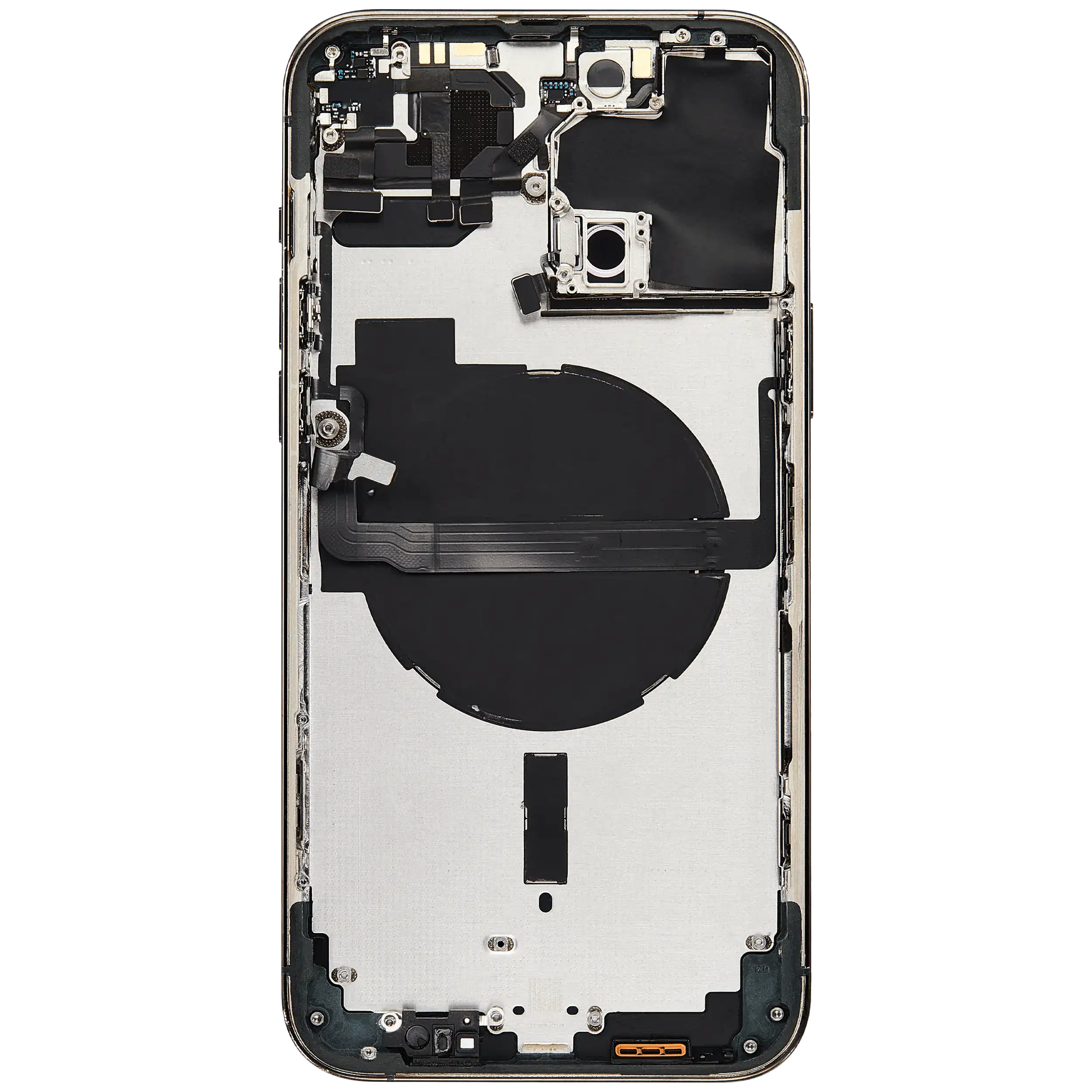 Backcover/Rahmen mit Small Parts für iPhone 13 Pro Max (EU / Global Version) (gebrauchter OEM-Ausbau, Qualität C) (Alpine Grün)