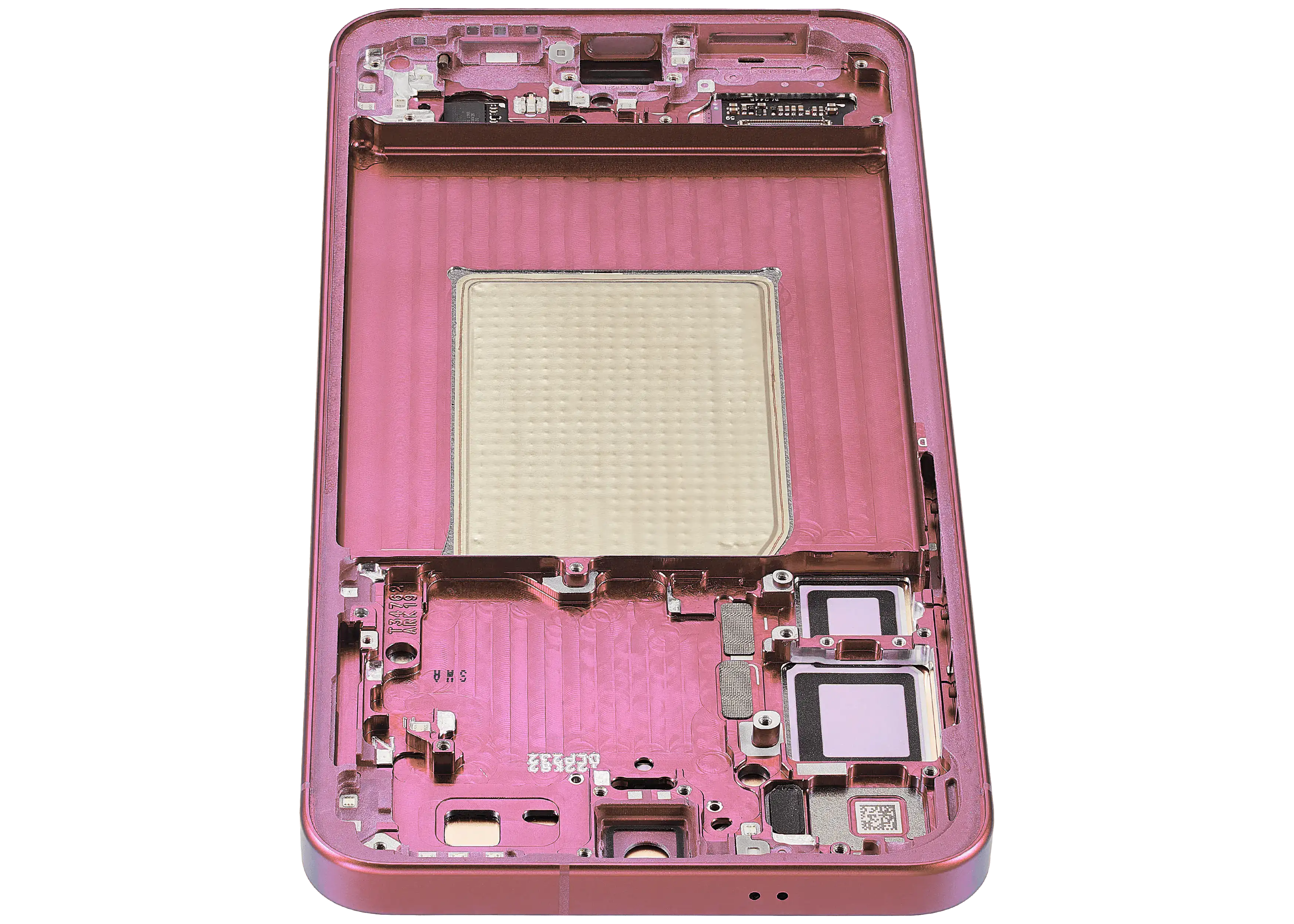 OLED-Display mit Rahmen für Samsung Galaxy S25 Plus 5G (US & Internationale Version) (Aftermarket Plus) (Coral Rot)