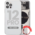 Backcover/Rahmen mit Kleinteilen für iPhone 12 Pro Silber Aftermarket Plus