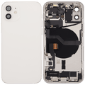 Backcover/Rahmen mit Ladebuchse Flex & Small Parts für iPhone 12 (US-Version) (gebrauchter OEM-Ausbau, Qualität A) (Weiß)