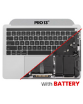 Topcase mit Akku & Tastatur für MacBook Pro 13" A1989 US OEM Qualität A Space Gr