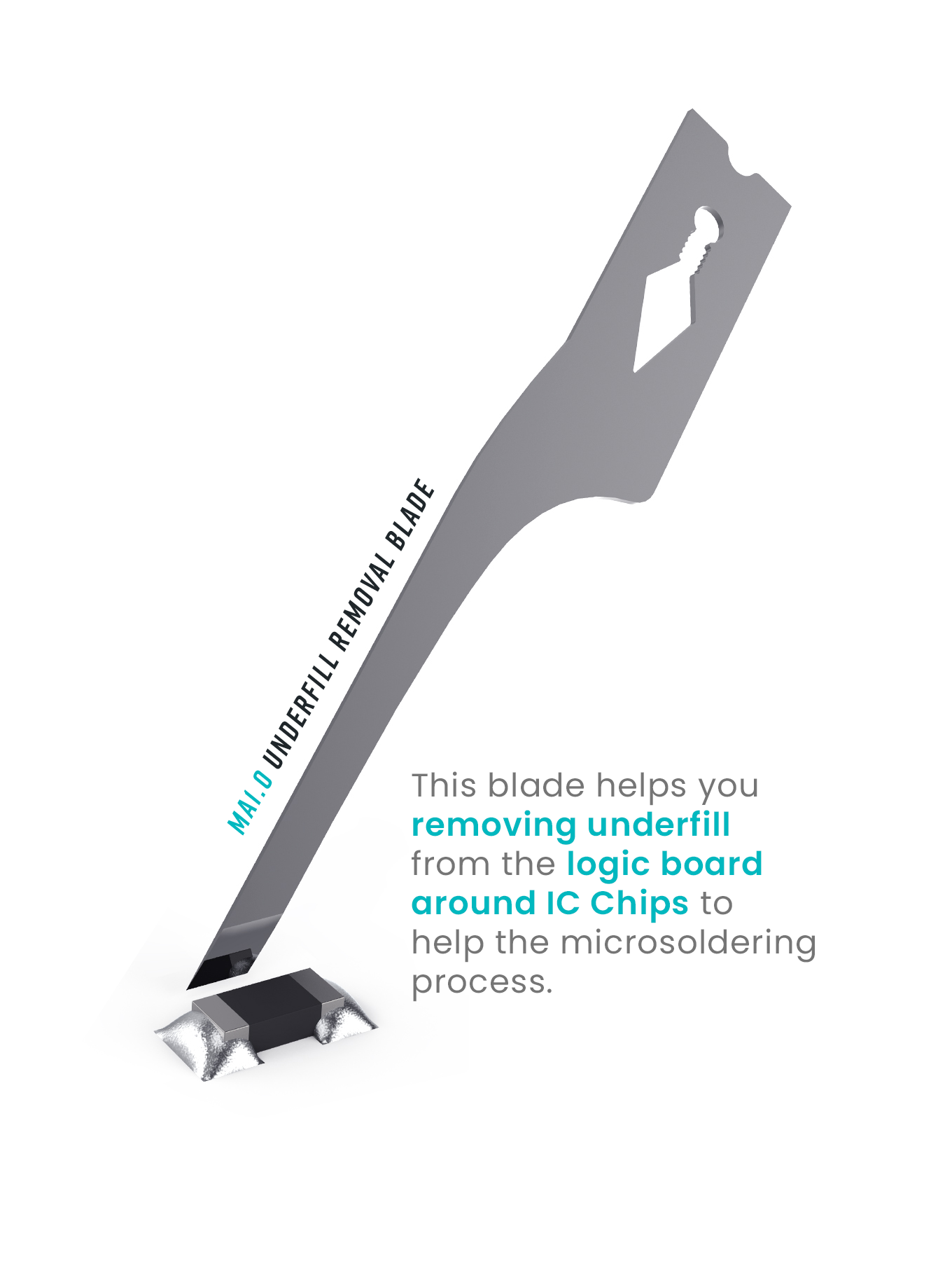 Bach 1.0 - Underfill Removal Blade (2 mm)