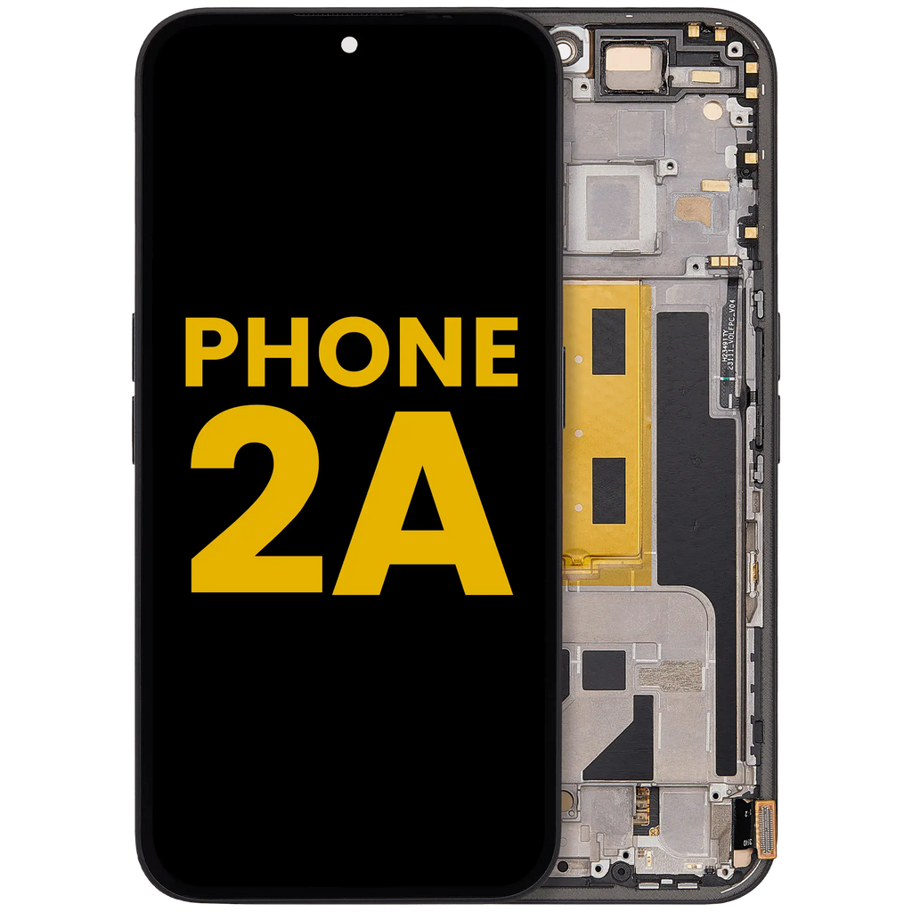 OLED-Display mit Rahmen für Nothing Phone (2a) (Refurbished) (Schwarz)