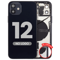 Back Cover/Frame with Small Parts for iPhone 12 (US Version) (Aftermarket Plus) Black