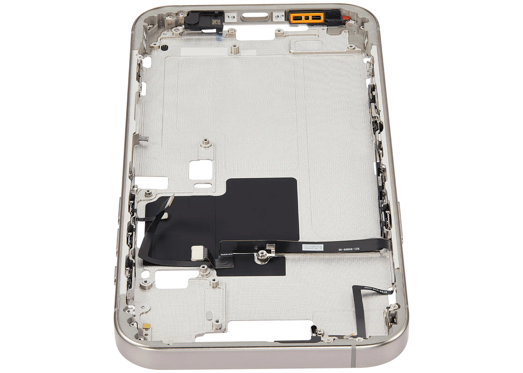 Midframe/Rahmen mit Power And Volume Button für iPhone 16 Pro Max (EU / Global Version) (Aftermarket Plus) (Natural Titanium)