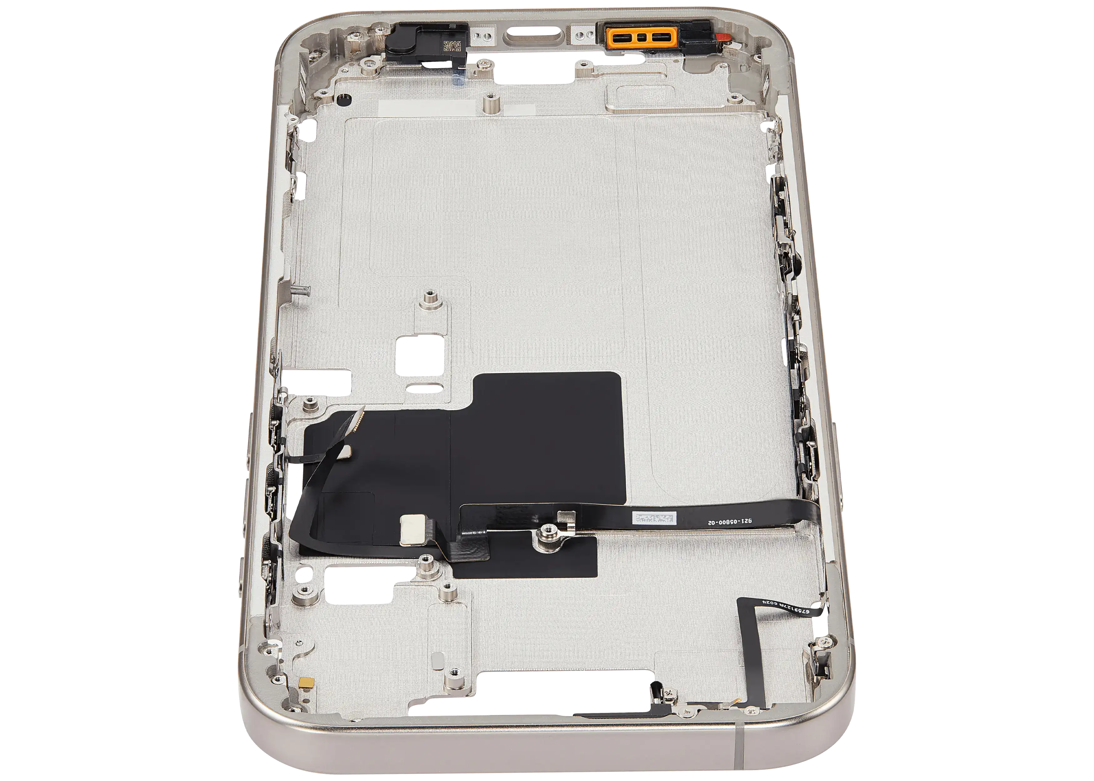 Midframe/Rahmen mit Power And Volume Button für iPhone 16 Pro Max (EU / Global Version) (Aftermarket Plus) (Natural Titanium)